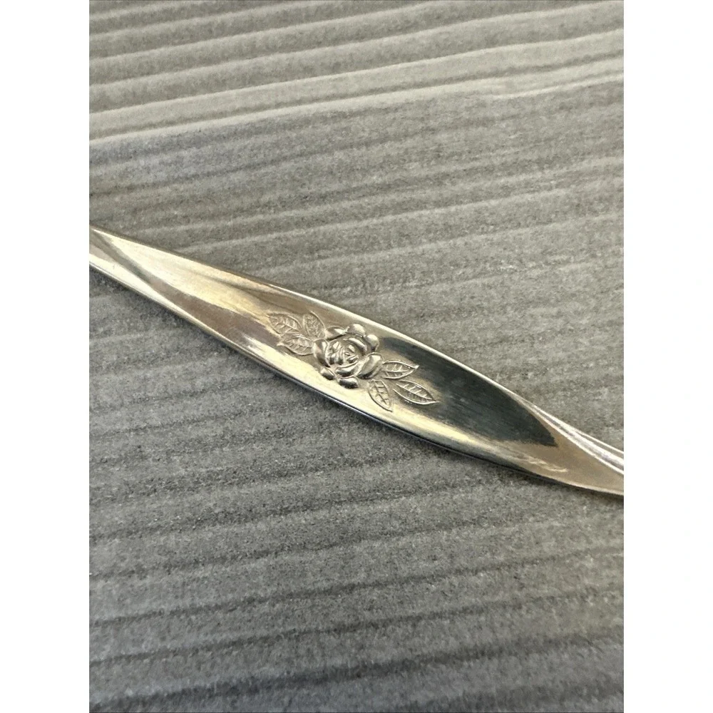 1 Hanford Forge Stainless Steel AVON ROSE Flatware Iced Tea Spoon‎ 7-1/2
